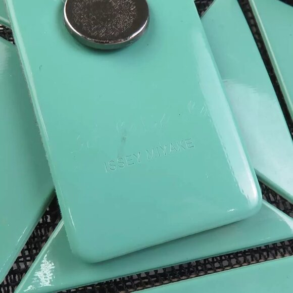 Auth BAOBAO ISSEYMIYAKE Handbag Tote Bag Green PVC - Picture 8 of 14